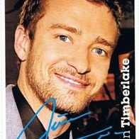 Justin Timberlake / Killerpilze Autogrammkarte klein