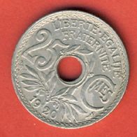 Frankreich 25 Centimes 1920