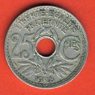 Frankreich 25 Centimes 1918