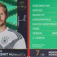 DFB-REWE Sammelkarte WM 2018 Nr. 7 Benedikt Höwedes - Glitzerversion - NEU