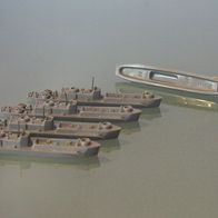 5 Landungsboote LCI Landing Craft Infantry orig. 1944 Wiking Schiff 1:625 TOP