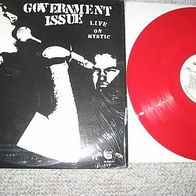 Government Issue - Live - rare orig. US Lp clear red vinyl - !