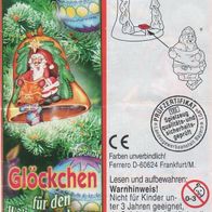 Ü-Ei BPZ 2002 - Weihnachten - Glöckchen - Weihnachtsmann - 613703