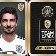 DFB Ferrero Team-Card WM 2018 Mats Hummels - NEU