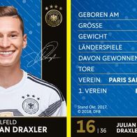 DFB-REWE Sammelkarte WM 2018 Nr. 16 Julian Draxler