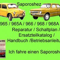 Saporoshez, Reparaturhandbuch, Betriebsanleitung, Schaltpläne, DDR, UDSSR