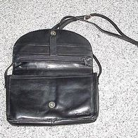 Schöne schwarze Ledertasche Funbag
