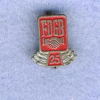 DDR 25 Jahre FDGB Anstecknadel Pin :