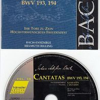 058 Edition Bachakademie – Bach-Ensemble, Helmuth Rilling ?– Cantatas – BWV 193, 194