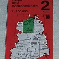 DDR Reise- und Verkehrskarte Nr.: 2