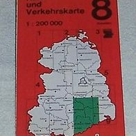 DDR Reise- und Verkehrskarte Nr.: 8