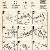 Bauplan Space Shuttle Columbia with 747