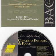 105 Edition Bachakademie – Werke für Tasteninstrumente aus den Weimarer Jahren / CD