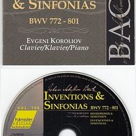 106 Edition Bachakademie – Inventionen & Sinfonien, BWV 772 - 801 / CD
