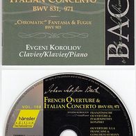 108 Edition Bachakademie – Französische Ouvertüren & Italienisches Konzert, BWV 831,