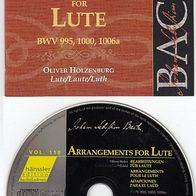 118 Edition Bachakademie – Bearbeitung für Laute, BWV 995, 1000, 1006a / CD