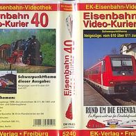 Eisenbahn Video Kurier 40 * * vergriffen - keine Neu-Auflage ! * * VHS