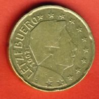 Luxemburg 20 Cent 2002