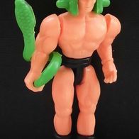 Ü-Ei Steckfigur (EU) 1988 / 1990 Krieger mit Tiermaske und Tier - mit Schlange - Text