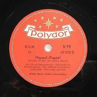Polydor Schallplatte (8) - Hoppel-Poppel - Allerlei Buntes mit Alfons Bauer