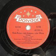Polydor Schallplatte (9) - Rote Rosen, rote Lippen, roter Wein und Ich habe sonst ...