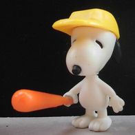 Ü-Ei Steckfigur (EU) 1993 Peanuts - Snoopy als Basebalspiele - mit dem Aufkleber