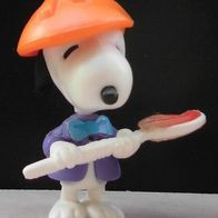 Ü-Ei Steckfigur (EU) 1993 Peanuts - Snoopy als Maler - mit allen 3 Aufklebern!