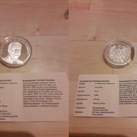 Medaille Gerhard Schröder Silber ( Serie 60 Jahre Bundesrepublik Deutschland )