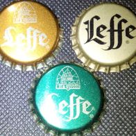 3 Leffe Brauerei Bier Kronkorken Dinant Belgien neu 2018 Kronenkorken set, HB