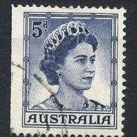 Australien Mi. Nr. 292 D li Königin Elisabeth II. - gestempelt o <