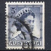 Australien Mi. Nr. 292 D re (2) Königin Elisabeth II. - gestempelt o <