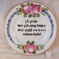 Fraureuth Porzellan Teller um 1910 * * *