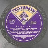 Telefunken Schallplatte (33) - Paganini 1. Teil und 2. Teil