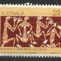Australien Mi. Nr. 811 Kultur der Eingeborenen: Musik und Tanz - gestempelt o <