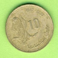 Marokko 10 Centimes 1987 FAO