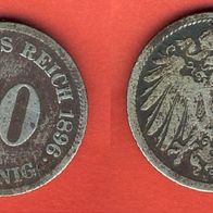 Kaiserreich 10 Pfennig 1896 E