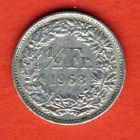 Schweiz 1/2 Franken 1968