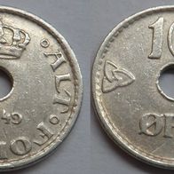 Norwegen 10 Öre 1949 ## S20