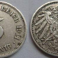 Deutsches Reich 5 Pfennig 1911 (F) ## Li11
