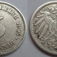 Deutsched Reich 5 Pfennig 1906 (E) ## S20