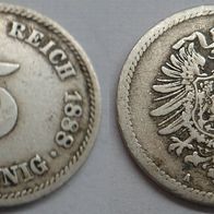 Deutsches Reich 5 Pfennig 1888 (A) ## S20