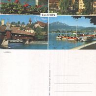 114 AK 4 verschiedene Ansichten Luzern Schloß Brücke Schweiz Suisse CH