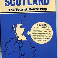 Scotland The Tourist Route Map, Landkarte von 1974