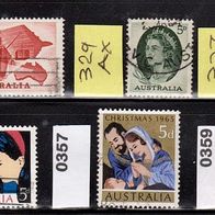 Australien Mi. Nr. 328 + 329 Ax + 337 + 348 + 357 + 359 o <