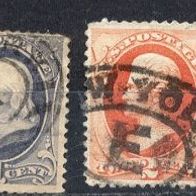 Briefmarken USA Vereinigte Staaten von Amerika 1870