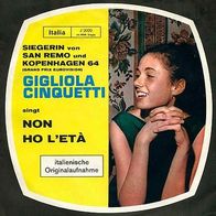 Eurovision 7"CINQUETTI, Gigliola · Non Ho L´Età (RAR 1964)