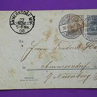 Ganzsache DR 2 + 3 Pfennig 1906