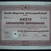 Aktie Steatit-Magnesia 1.000 RM 1942