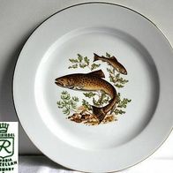 Wunsiedel Retsch Bavaria Porzellan Teller Forellen