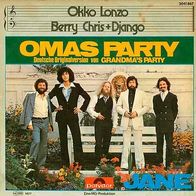 7"OKKO LONZO BERRY CHRIS + DJANGO · Omas Party (CV RAR 1977)